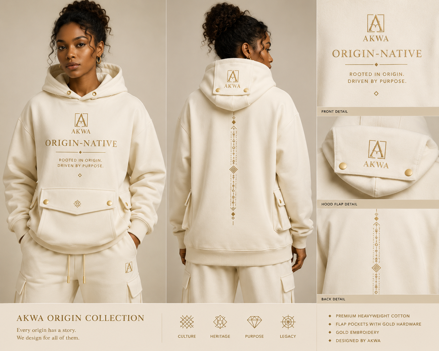 The Hoodie, Cream