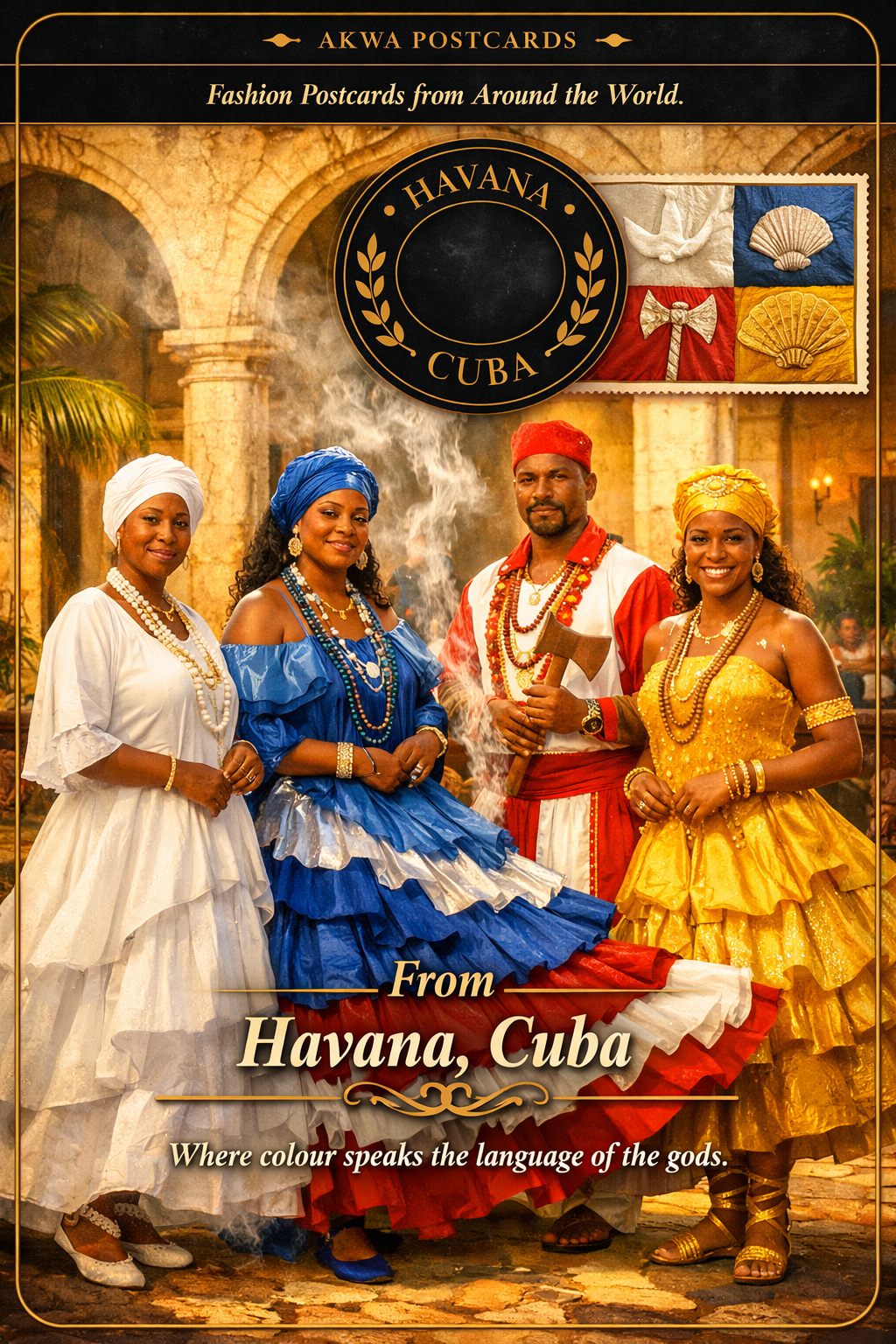 The orisha colour codes: dressing in the language of the saints, a postcard from Havana, Cuba