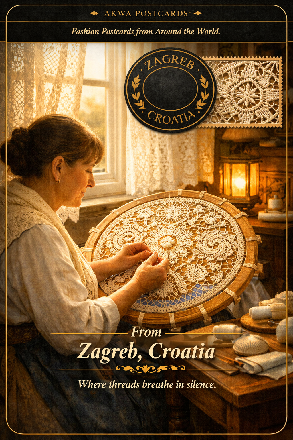 Pag lace: needle-made geometry from the Adriatic, a postcard from Zagreb, Croatia